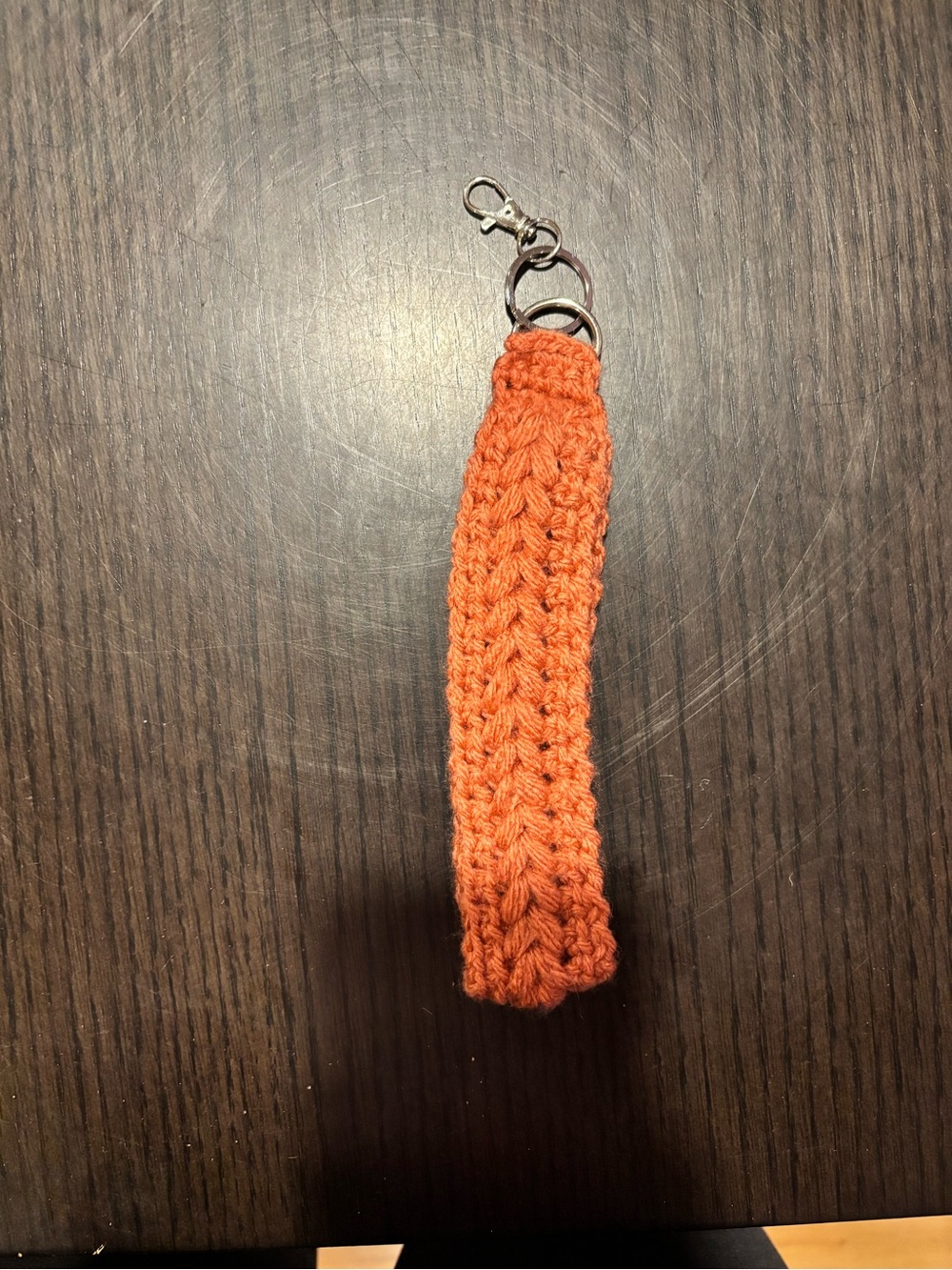 Pumpkin spice wristlet handmade